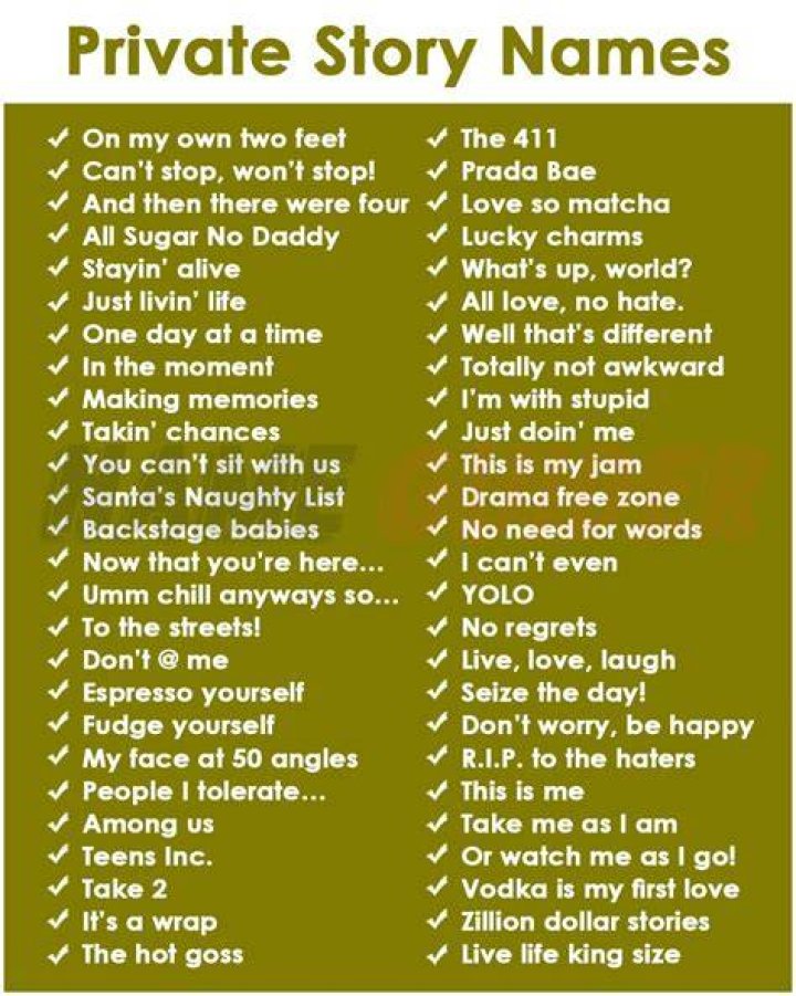 300+ Private Story Names for Snapchat (Cool, Freaky Ideas)