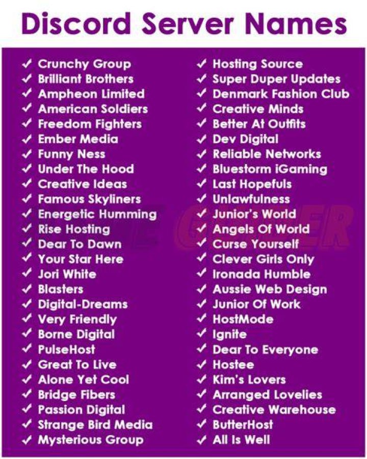 50+ Cool Discord Server Names [+ Free PDF] &mdash; Tokenized