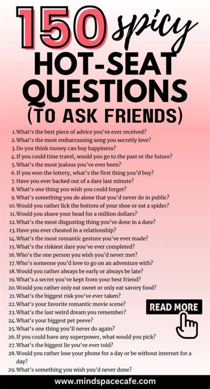 55 Best Hot Seat Questions for Him and Her