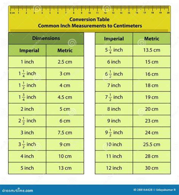 6.7 Inches naar Centimeters eenhedenconverter