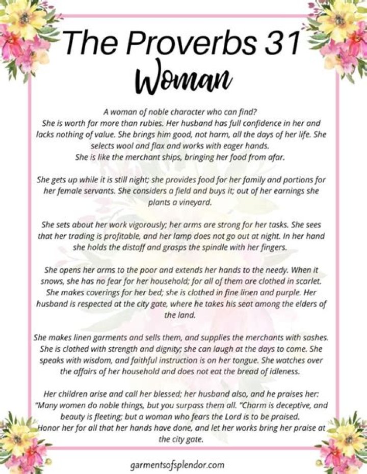 A Virtuous Woman Proverbs 31 Free Printables vrogue.co