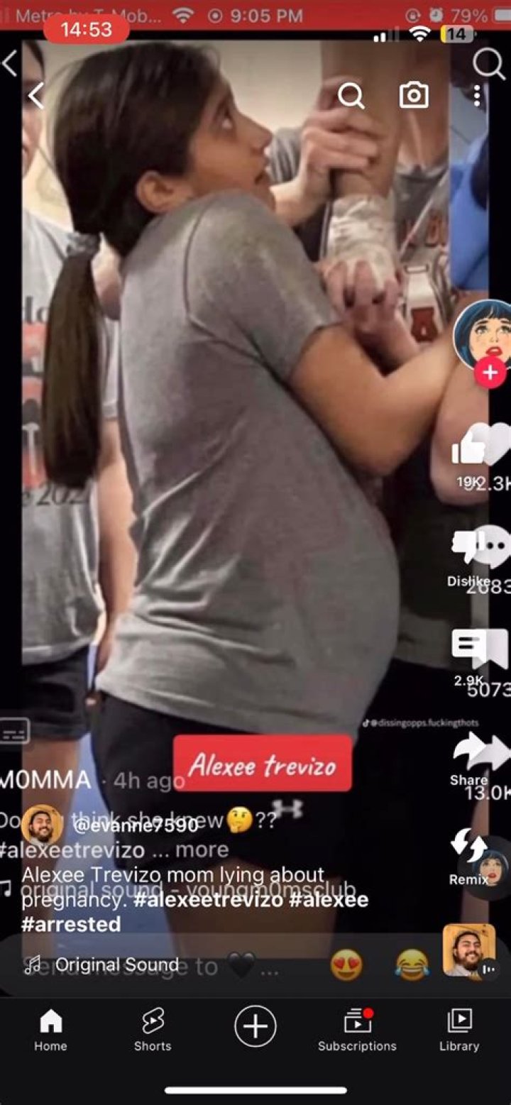a visibly pregnant Alexee Trevizo r/prolife
