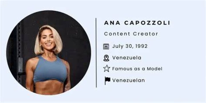 Ana Capozzoli Looks Hot Fitness Model Posing In Front Of The Camera