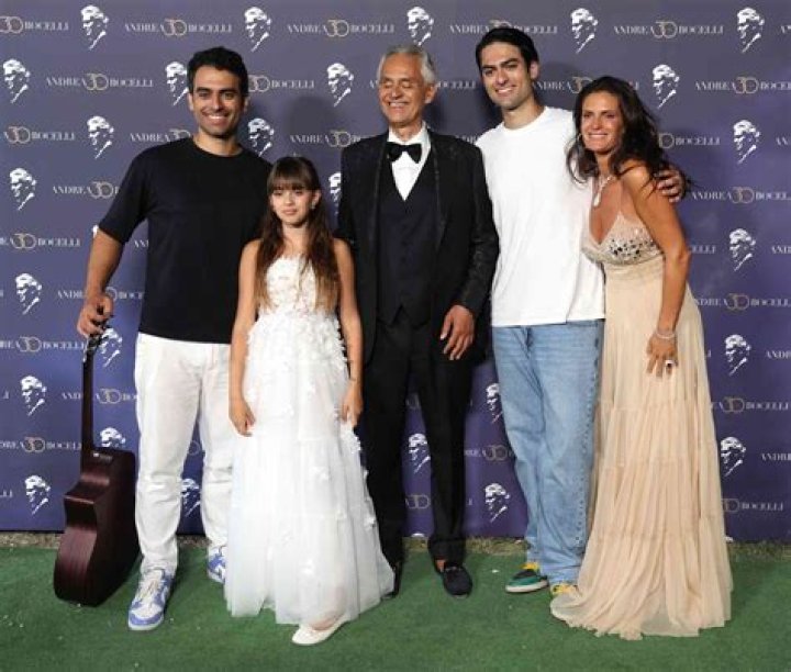 Andrea Bocelli Wife And Kids / Italian singer Andrea Bocelli, his wife