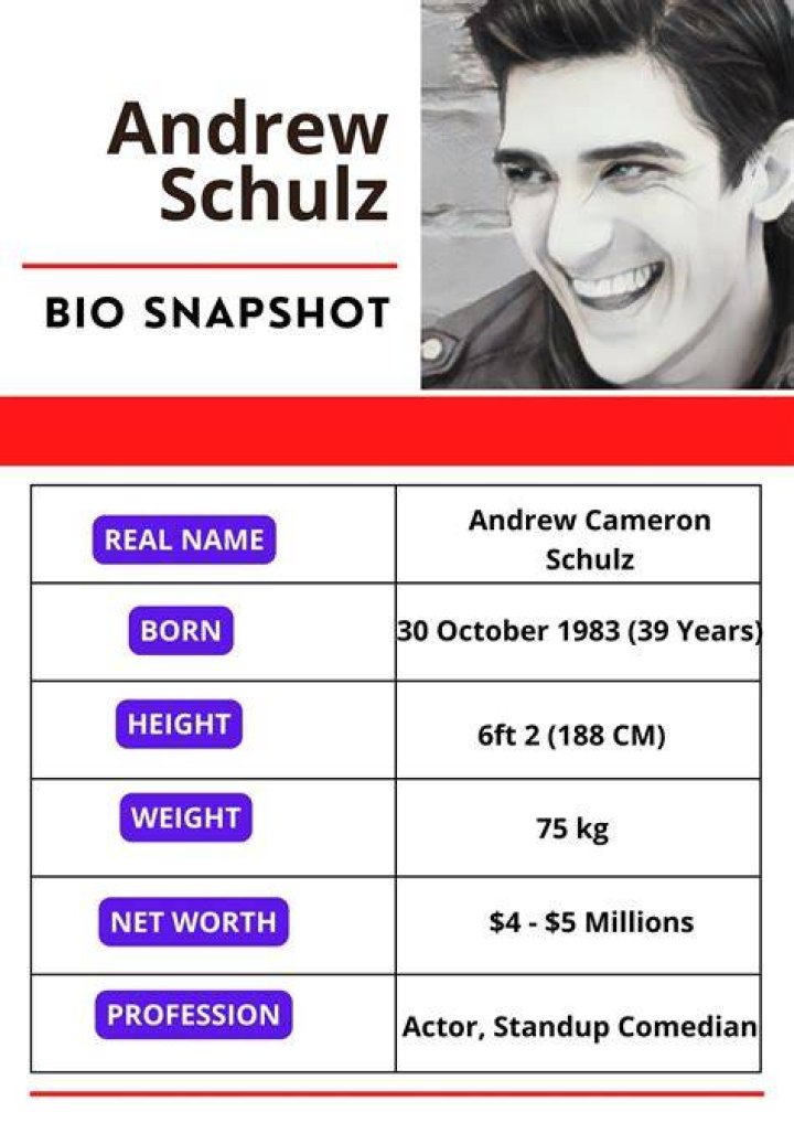 Andrew Schulz Net Worth, Age, Height & Wiki