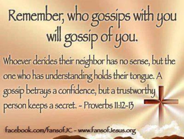 Bible Gossip Quotes