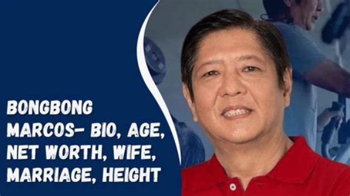 Bongbong Marcos- Bio, Net Worth, Wife, Marriage, Height ·