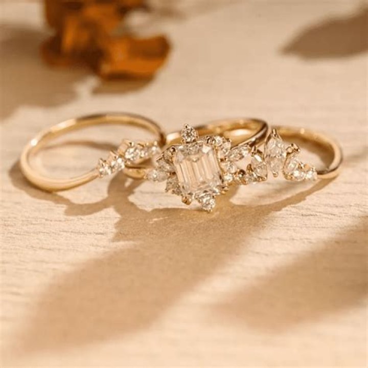Boyfriend Stacker Vermeil Unique engagement rings rose gold, Fine