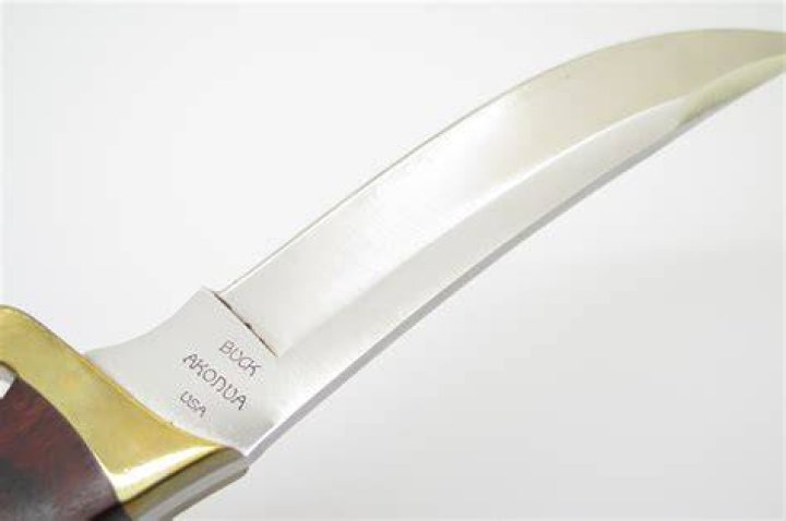 Buck Akonua USA Fixed Blade Knife Full Tang W/ Sheath NICE Buck Akonua USA Fixed Blade Knife Full Tang W/ Sheath NICE