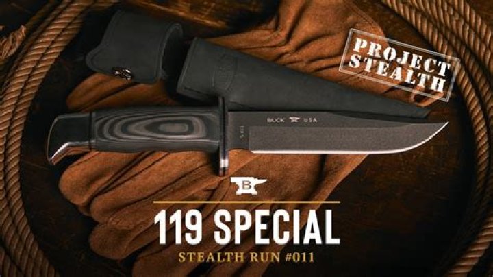 Buck Stealth Run #003 “The Larrin” 501 - Ebony - MagnaCut picture