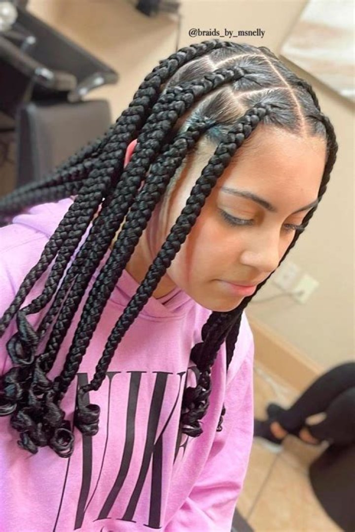 Coi Leray Short Knotless Braids With Curly Ends coi coi in 2021
