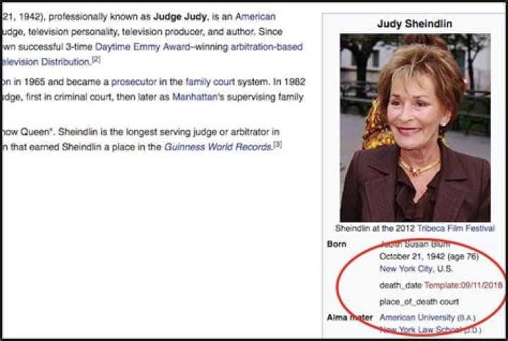 Debunking The "Judge Judy Dead" Hoax