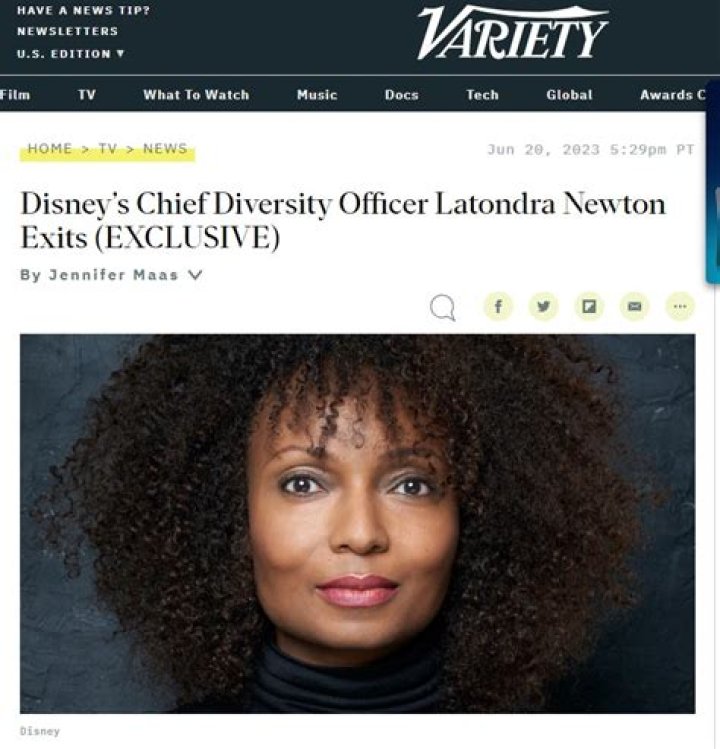 Disneys Chief Diversity Officer Latondra Newton Exits (EXCLUSIVE)