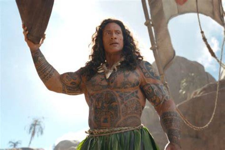 Dwayne Johnson as Maui in Disney’s Moana