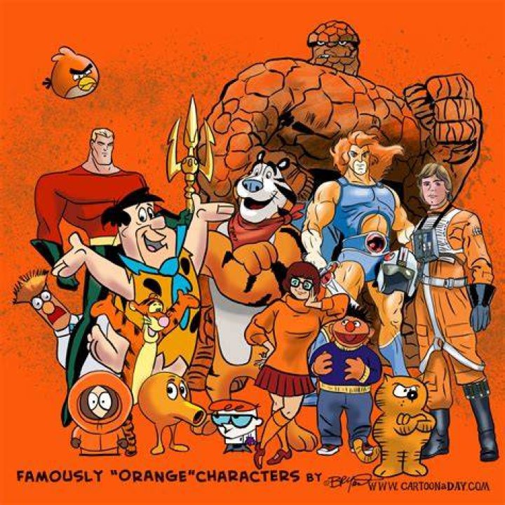 Famous Orange Cartoon Characters
