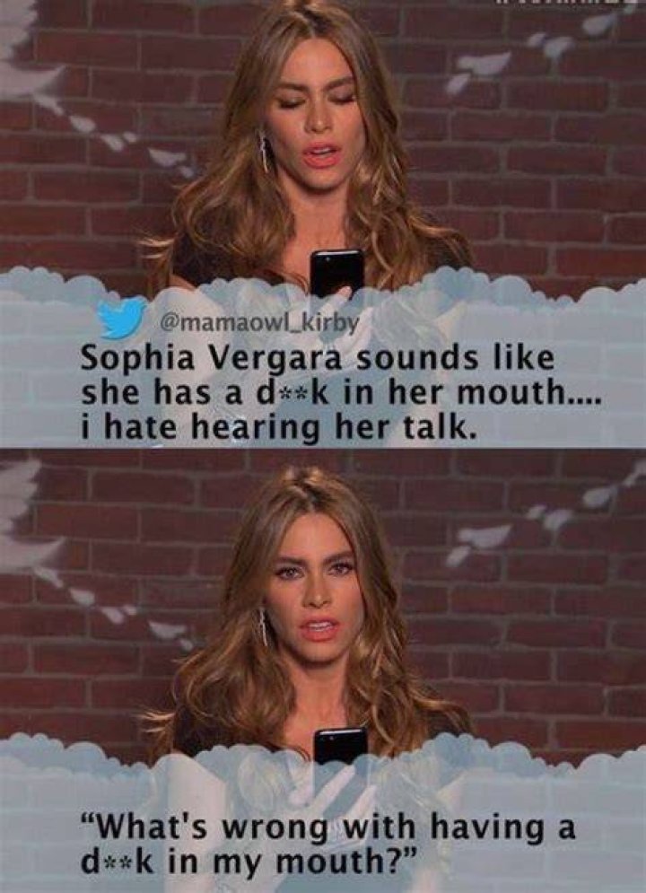 Funny Mean Tweets About Sophia Vergara Celebrities read mean tweets