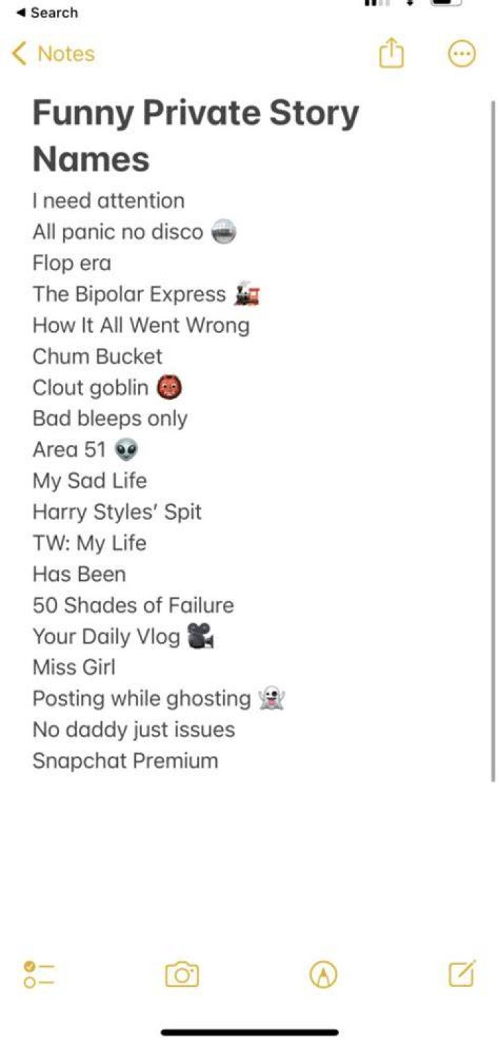 Funny Private Story Names For Sc For Perpustakaan Sekolah