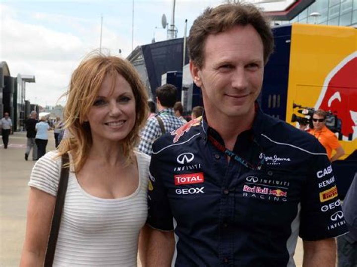 Geri Halliwell and Christian Horner wear similar outfits for romantic