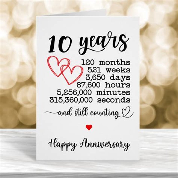 Happy 10th Wedding Anniversary Quotes Wedding Card Message