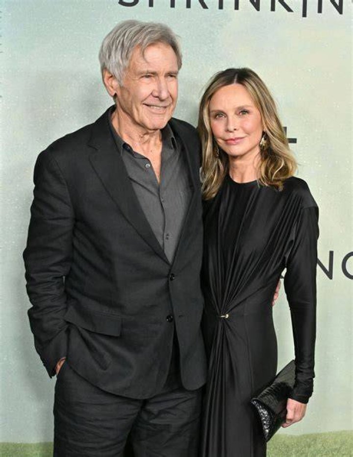 Harrison Ford and Calista Flockhart beam with pride at rarely seen son