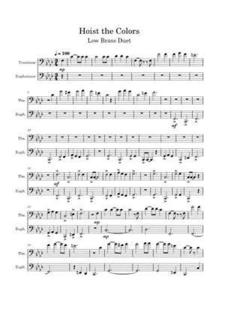 Hoist the Colors Bass Duet - popular songs with deep voices