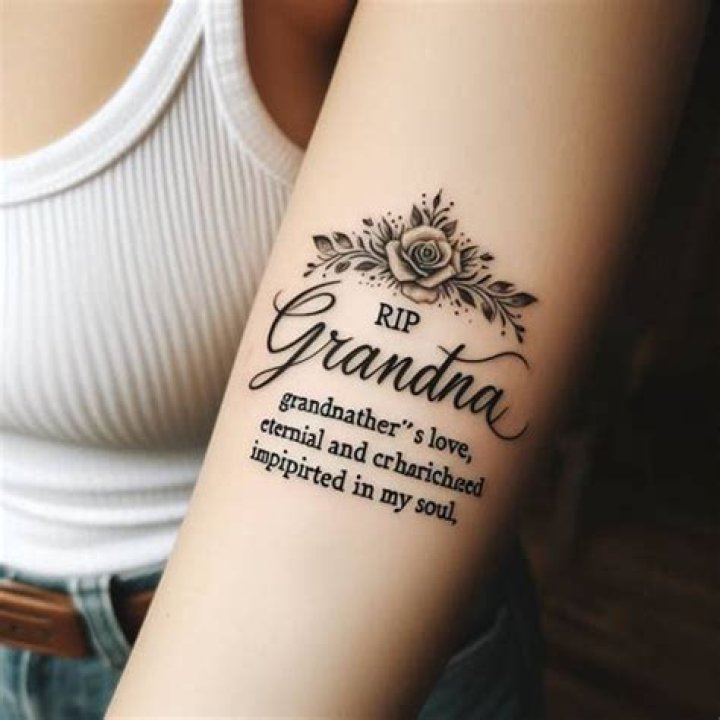In memory of Grandma tattoo banksy inmemory newgrandma Grandma