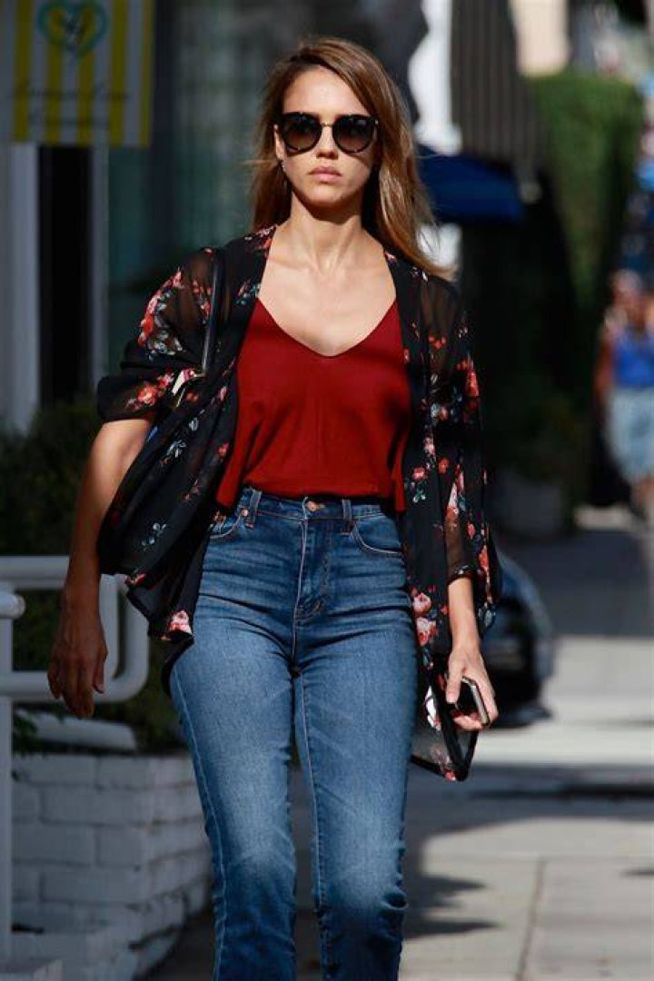 JESSICA ALBA in Jeans Out and About in Los Angeles 10/14/2015 HawtCelebs