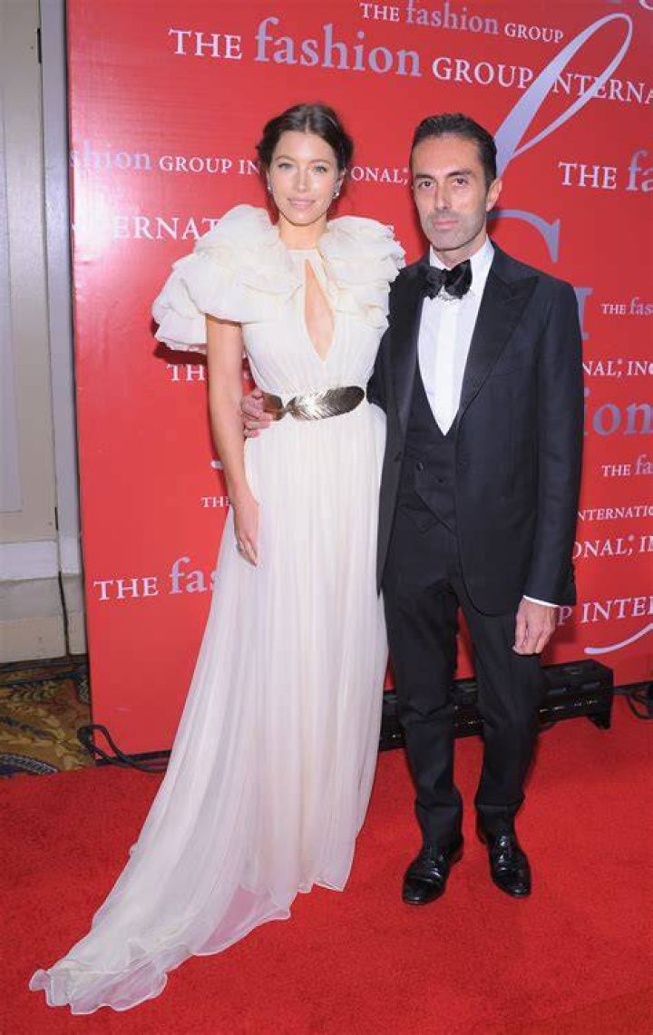 Jessica Biel in Giambattista Valli Celebrity wedding photos