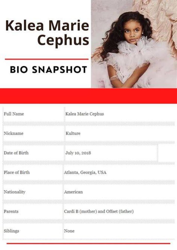 Kalea Marie Cephus Girl who was conceived after her parents had one