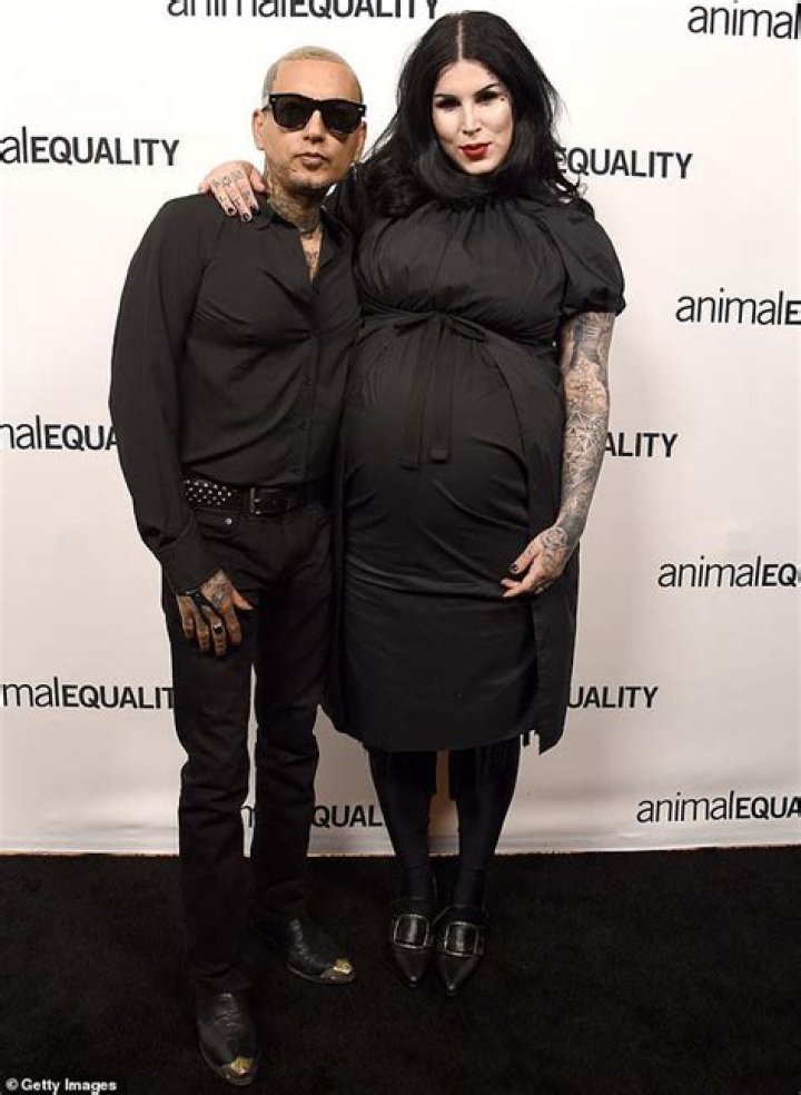 Kat Von D and husband Leafar Seyer first child