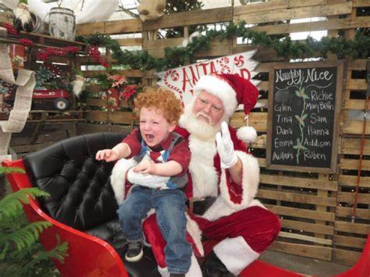 Kyle Busch&rsquo;s son met Santa and finally smiled For The Win