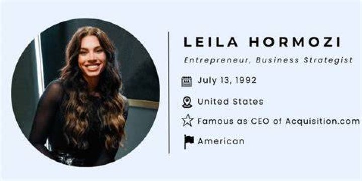 Leila Hormozi, CEO of Shares Her Journey to Success