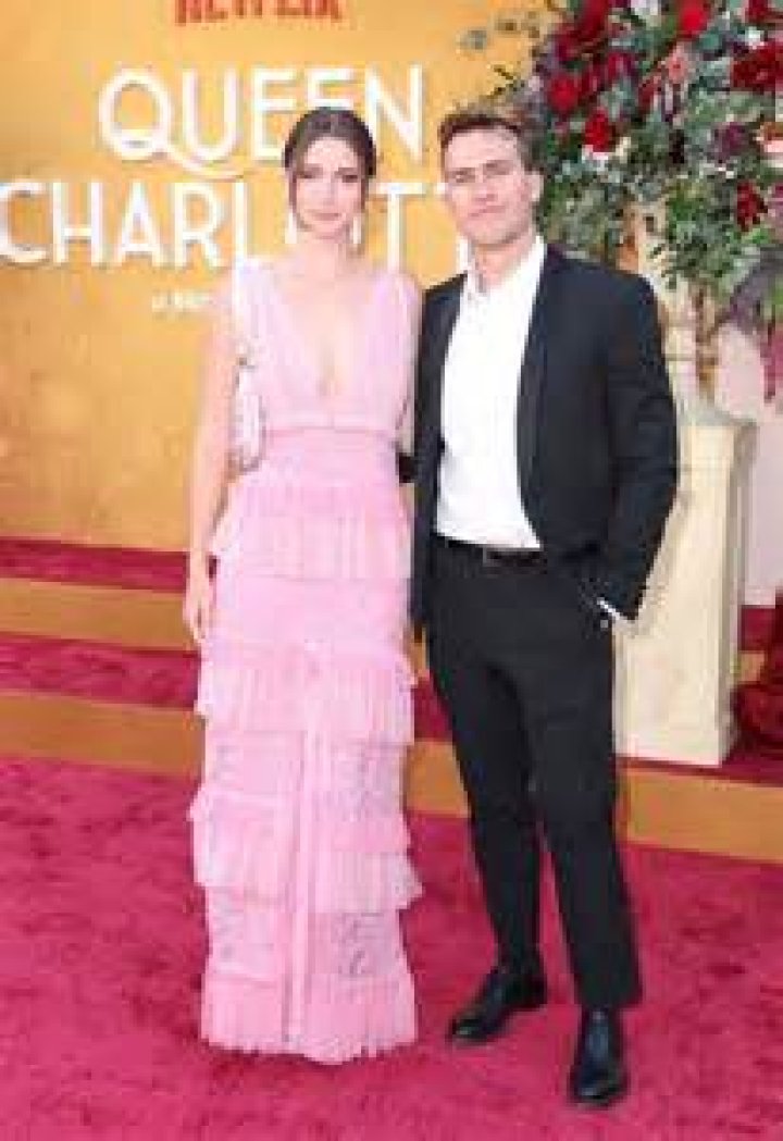Madeleine White and Andrew Fedyk attend Netflix's "Queen Charlotte A