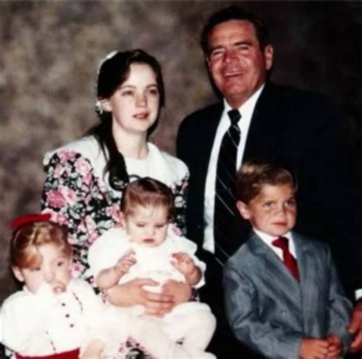 Merril Jessop with his children by his first wife Marie Cooke