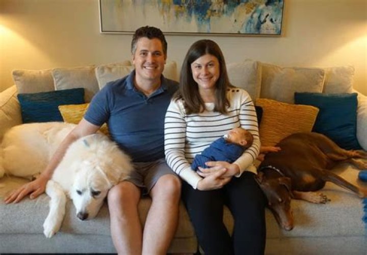 Michelle Bogowith and her husband, Gary, baby boy into the