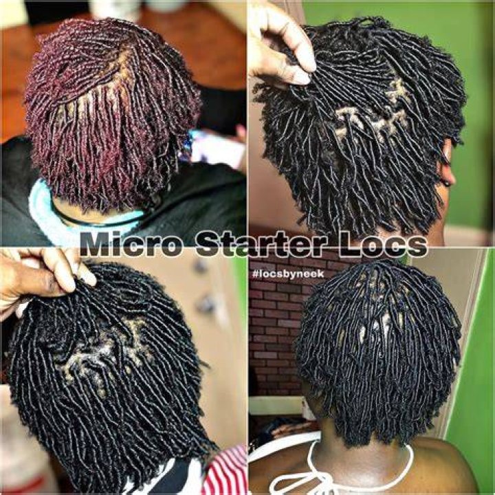 Micro starter Locs via Combcoil microlocs locs locstyles 