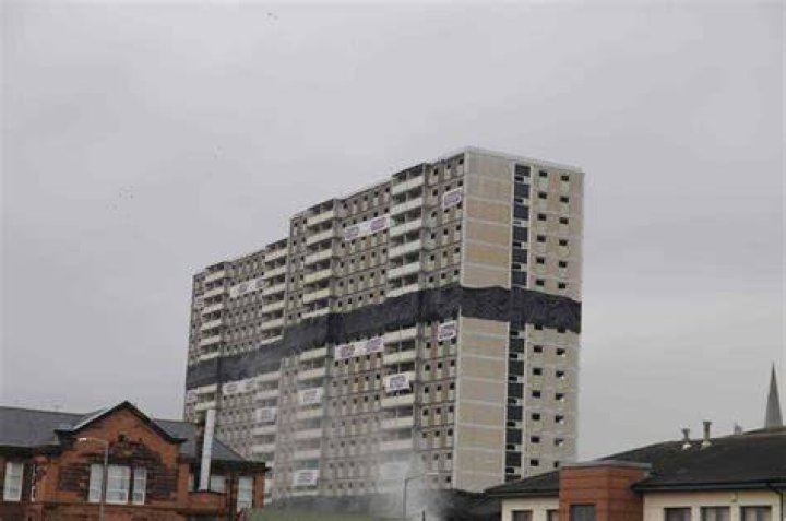 Motherwells Glencairn Tower demolition goes off without a hitch ·