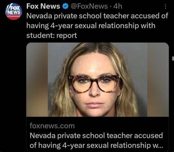Nevada teacher accused of sexual contact with student that reportedly