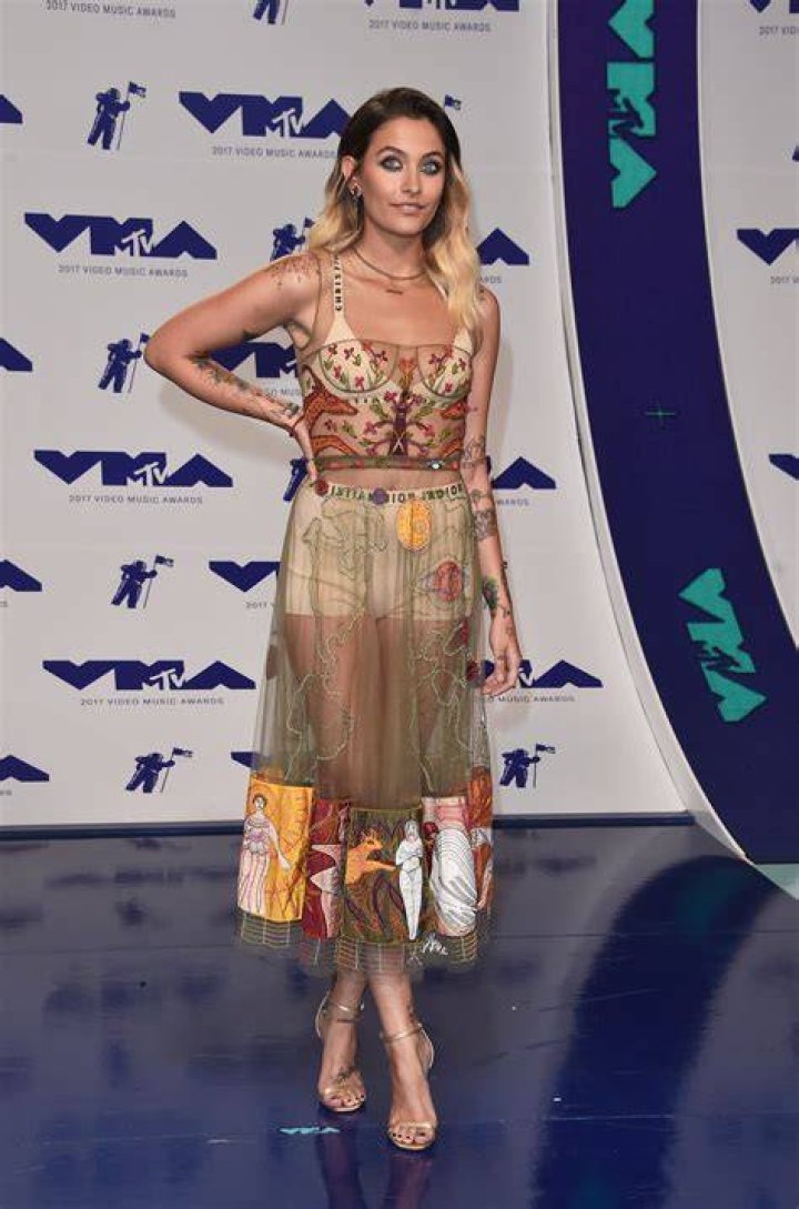 Paris Jackson Rocks Sexy, Sheer Dress Over Her Underwear at MTV Video