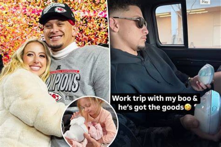 Patrick Mahomes and his pregnant wife Brittany share a rare family