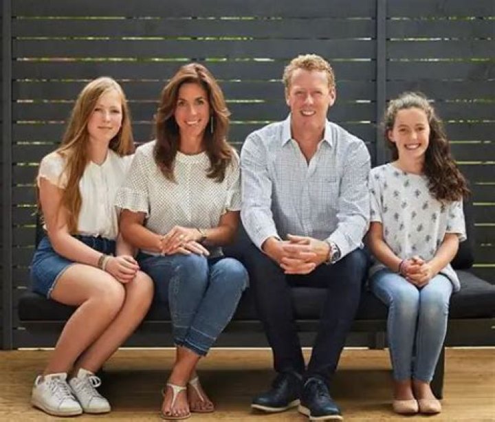 Perfect family: Sarah Richardson, Alexander Younger with their daughters Fiona and Robin