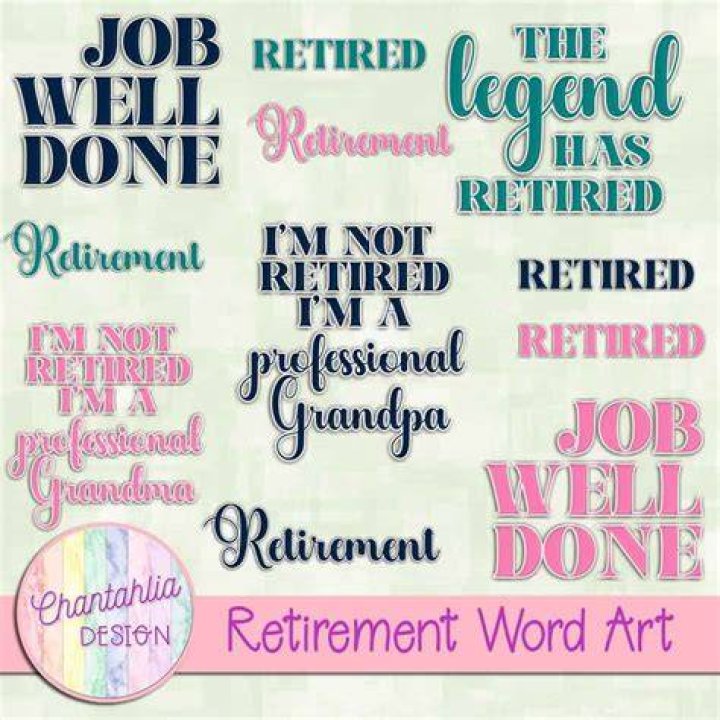 Retirement Quotes Retirement Word Art Digital Quotes Etsy