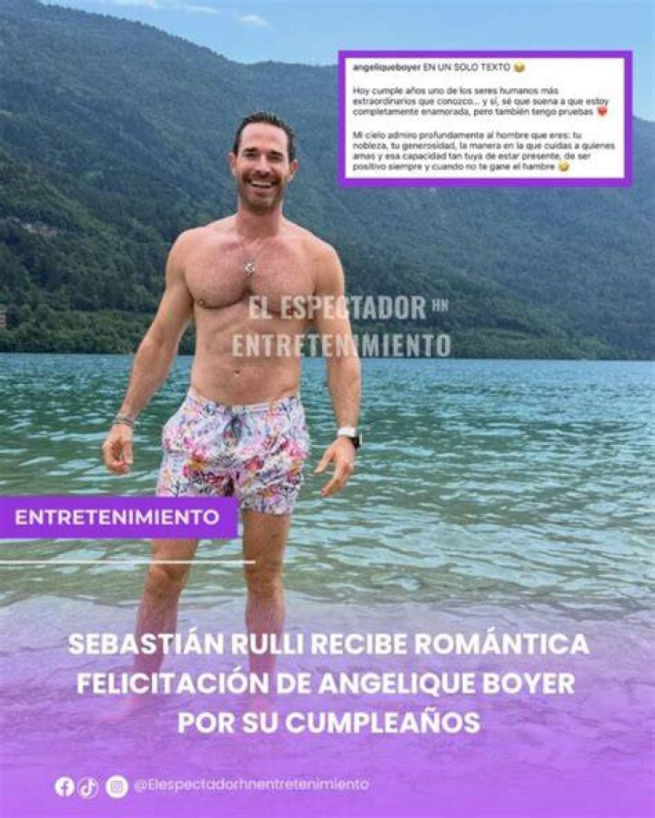 Sebasti&aacute;n Rulli recibe el nuevo a&ntilde;o con la compa&ntilde;&iacute;a m&aacute;s especial
