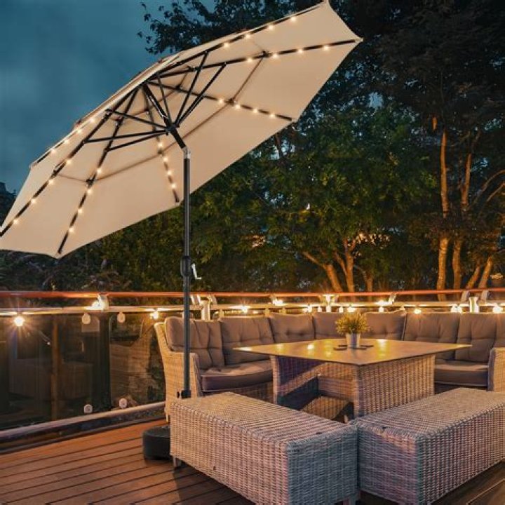 Solar Lights For Patio Umbrellas Large patio umbrellas, Best patio