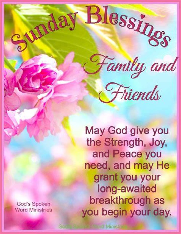 Sunday Blessings Family And Friends Pictures, Photos, and Images for