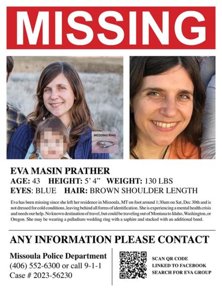 The search continues for Missoula's Eva Masin Prather