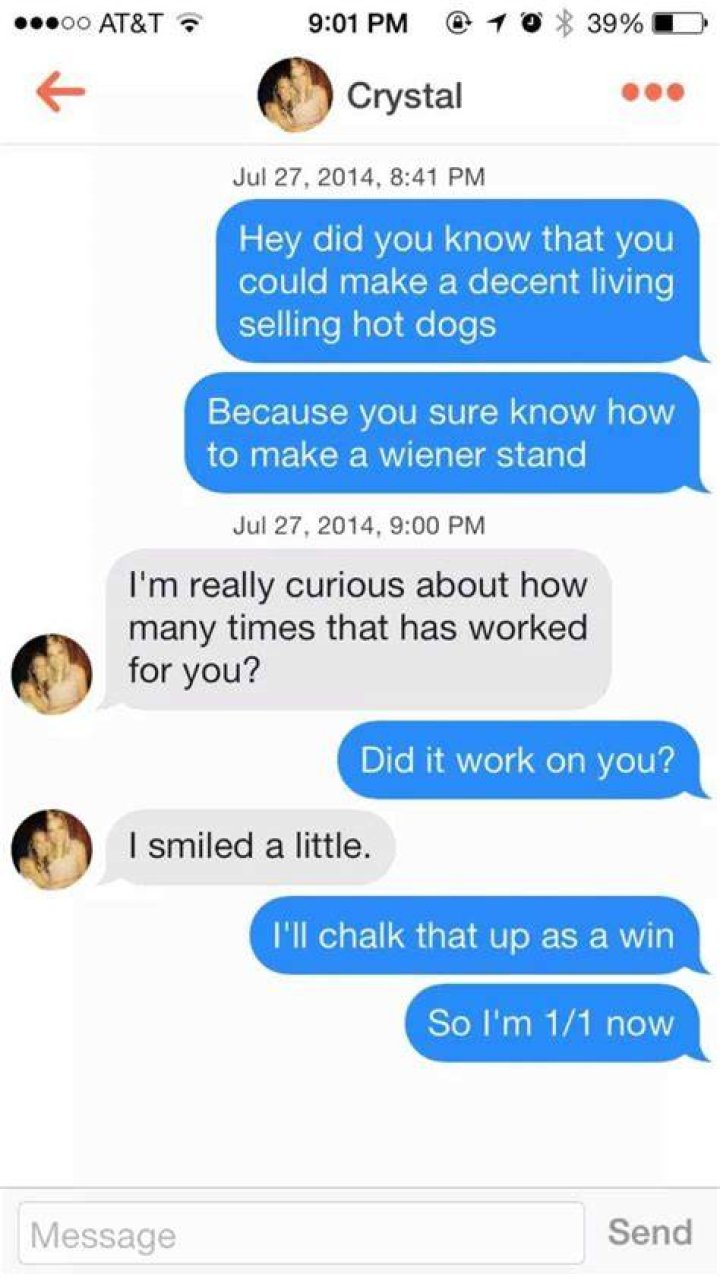 Tinder pick up lines to impress (&bull; ͡&deg; ͜ʖ ͡&deg;&bull;) at first conversation