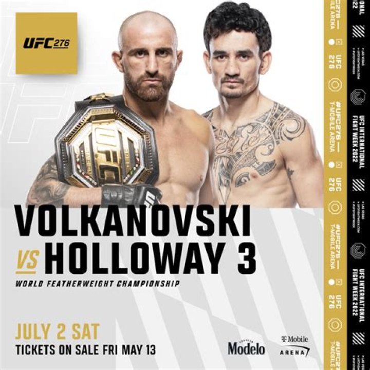 UFC 276 results Alexander Volkanovski beats Max Holloway, dad Tode