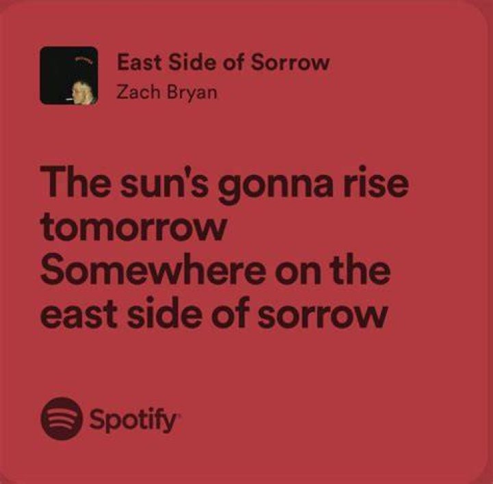 Zach Bryan East Side of Sorrow Chords Tabs Lyrics